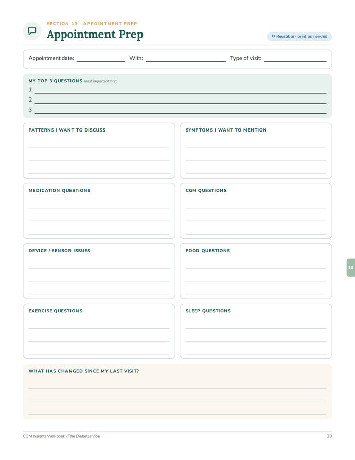 Appointment Prep page