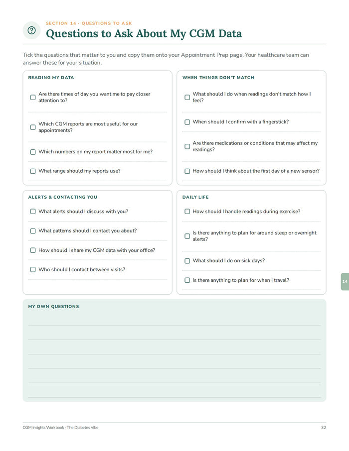 Questions to Ask About My CGM Data